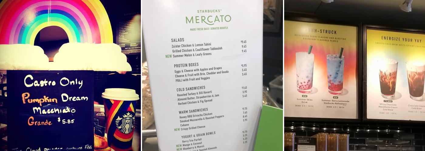 Starbucks Menu