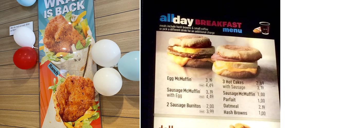 McDonald's Menu