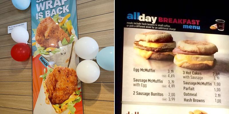 McDonald's Menu