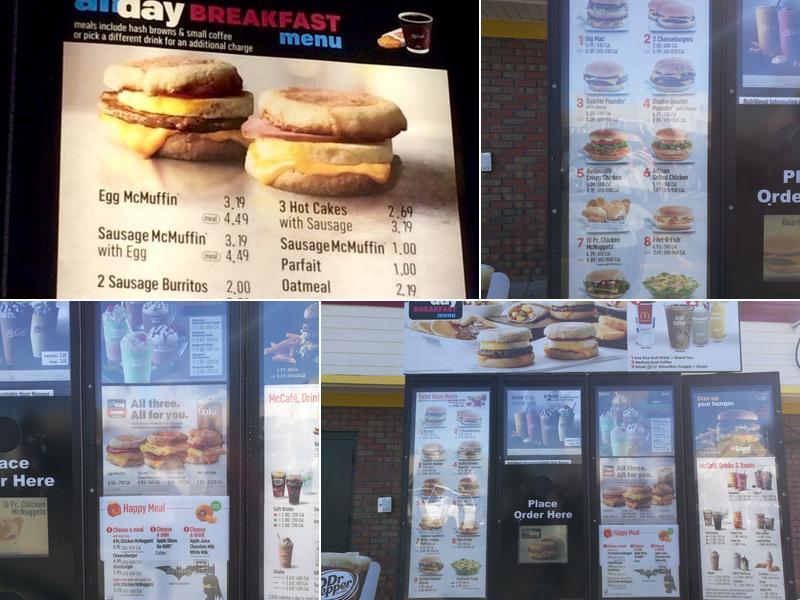 McDonald's Menu