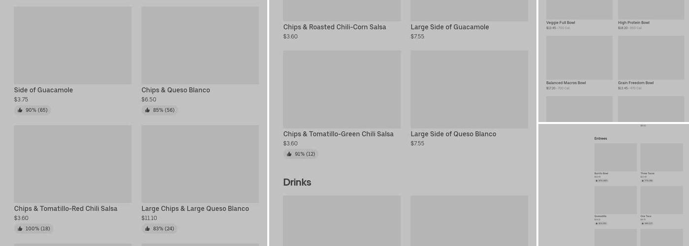Chipotle Mexican Grill Menu