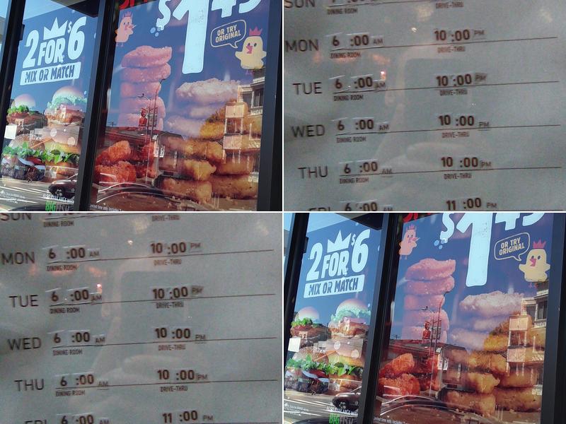 Burger King Menu