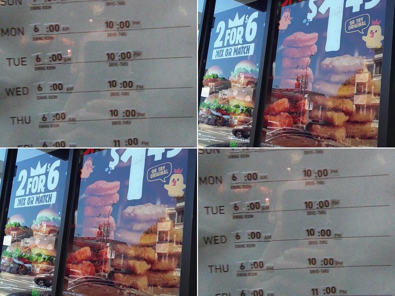 Burger King Menu