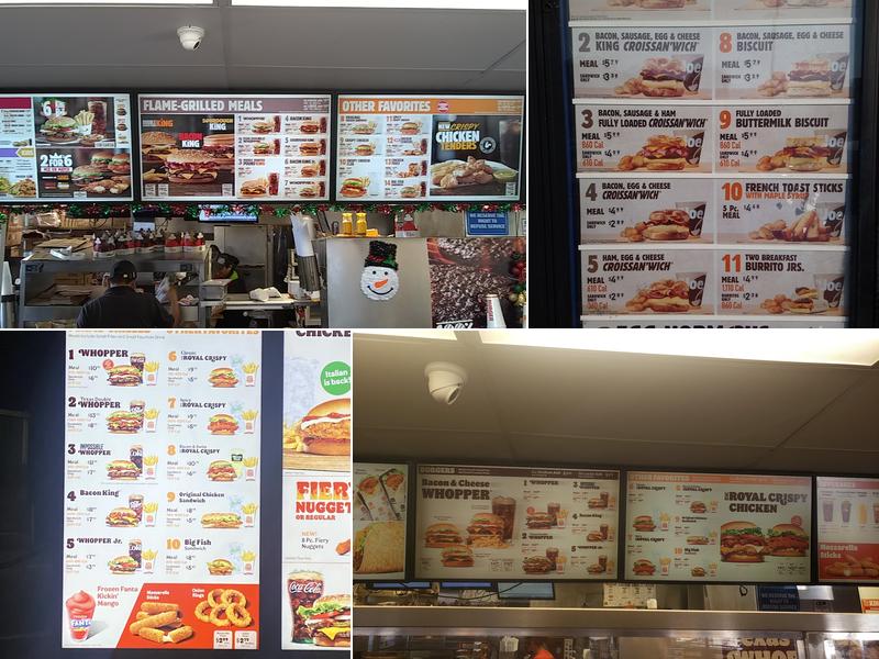 Burger King Menu