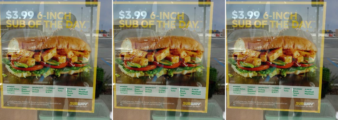 Subway Menu