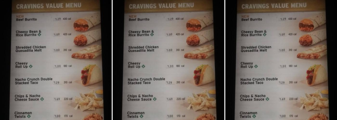 Taco Bell Menu