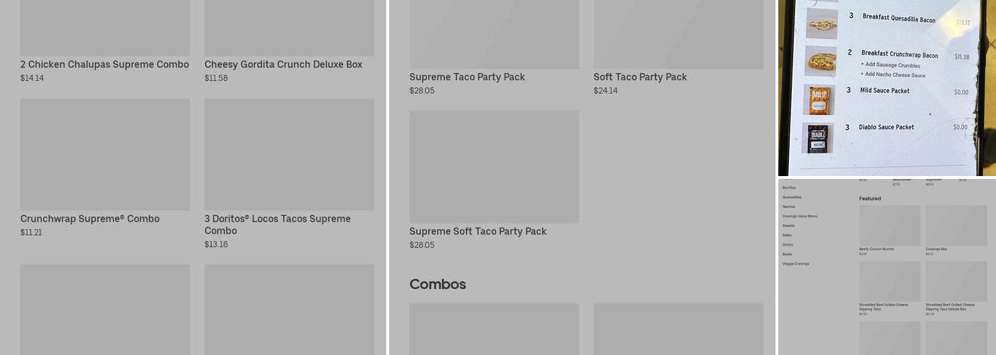 Taco Bell Menu