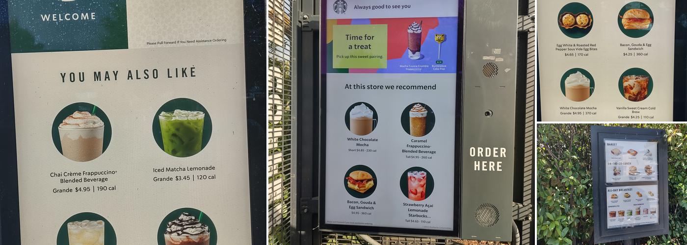Starbucks Menu