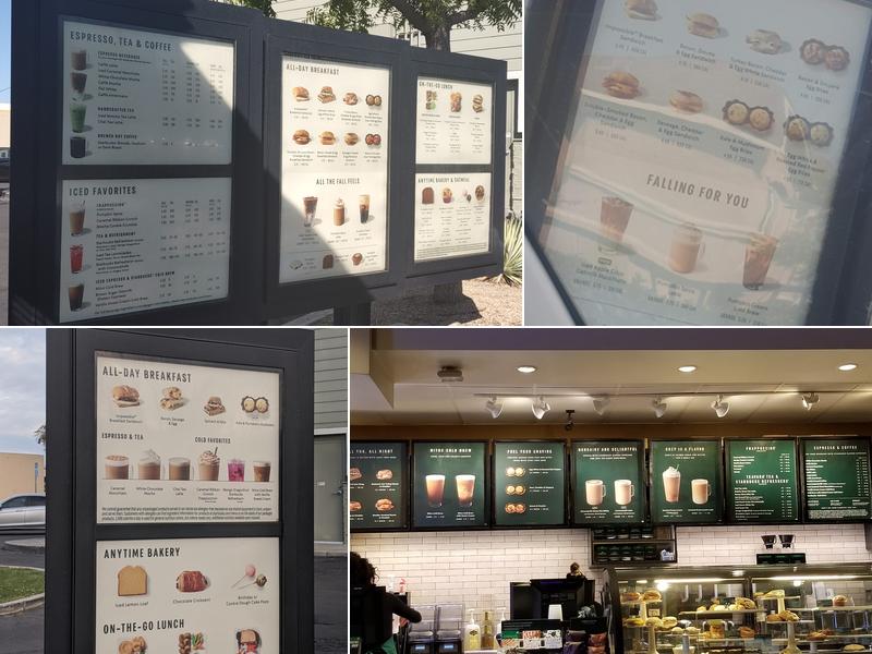 Starbucks Menu