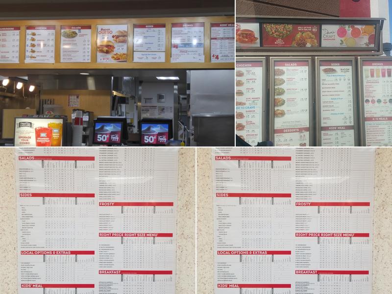 Wendy's Menu
