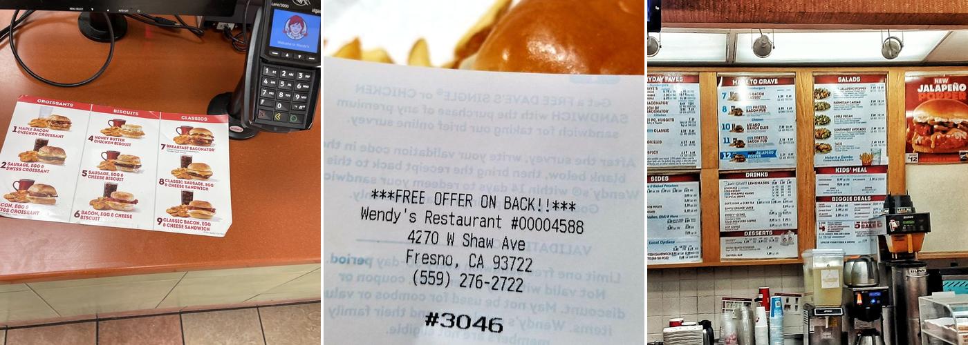 Wendy's Menu
