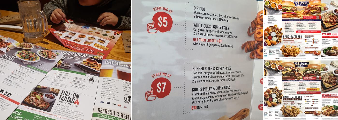 Chili's Grill & Bar Menu