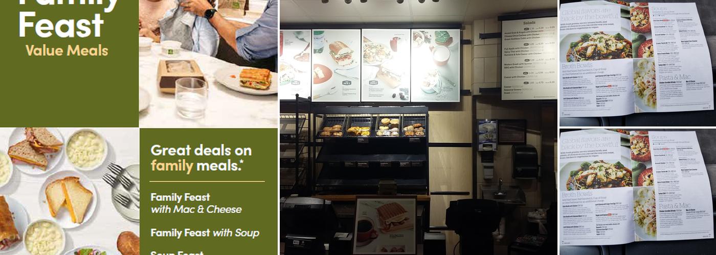 Panera Bread Menu