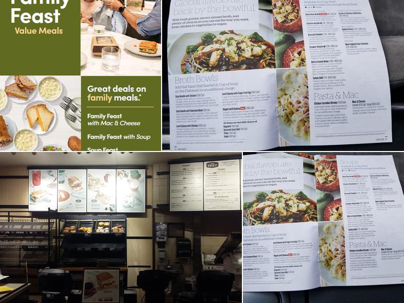 Panera Bread Menu