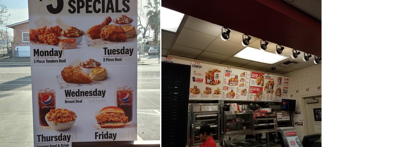 KFC Menu