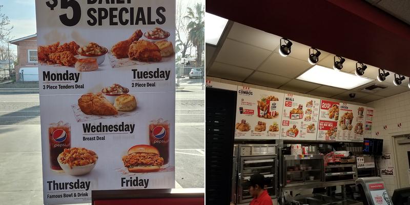 KFC Menu