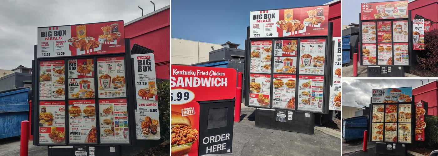 KFC Menu