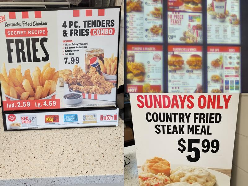 KFC Menu