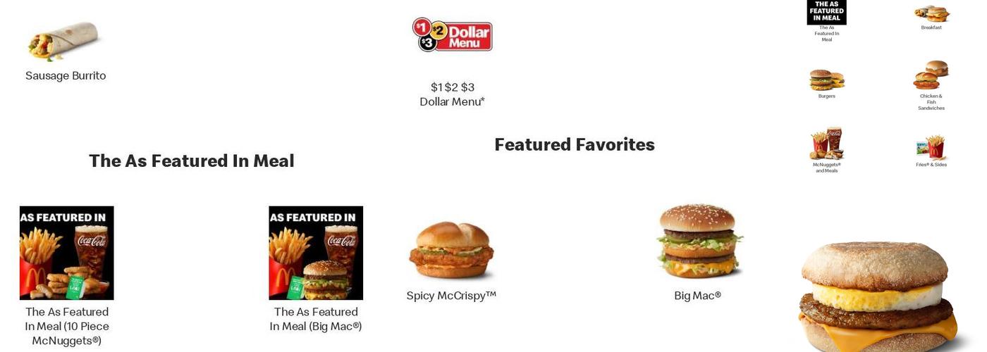 McDonald's Menu