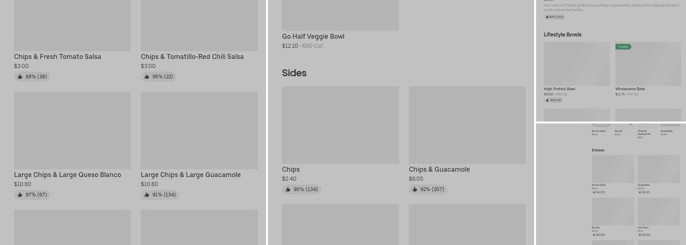 Chipotle Mexican Grill Menu