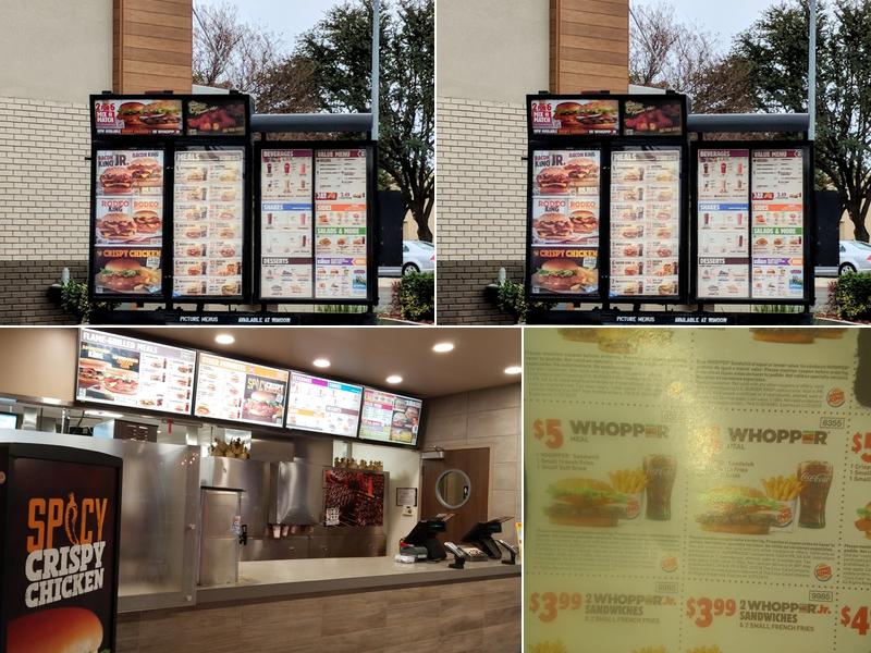 Burger King Menu