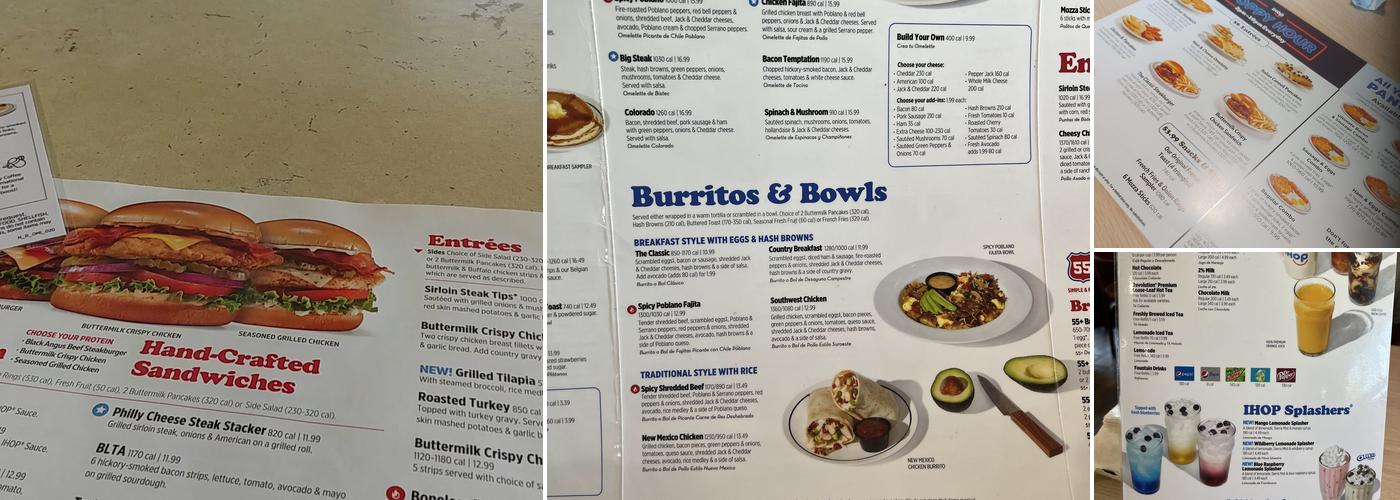 IHOP Menu