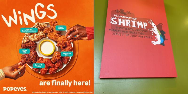 Popeyes Louisiana Kitchen Menu
