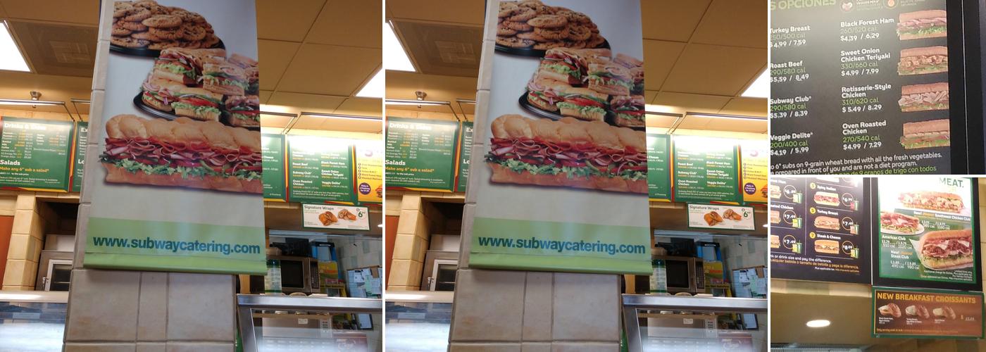 Subway Menu