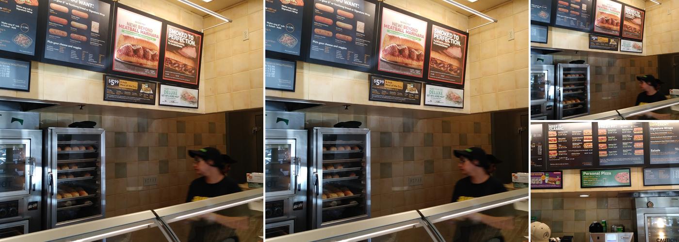 Subway Menu