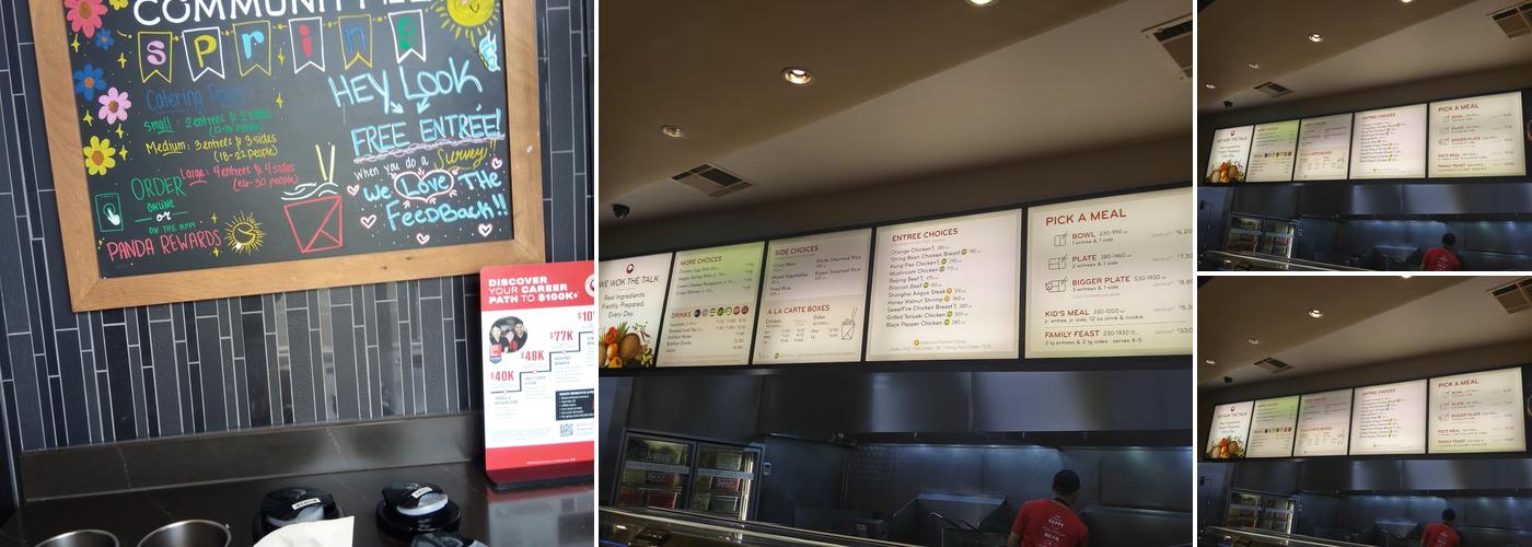 Panda Express Menu