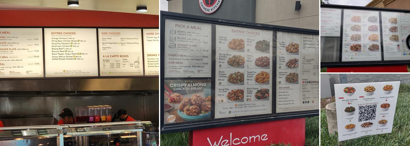 Panda Express Menu