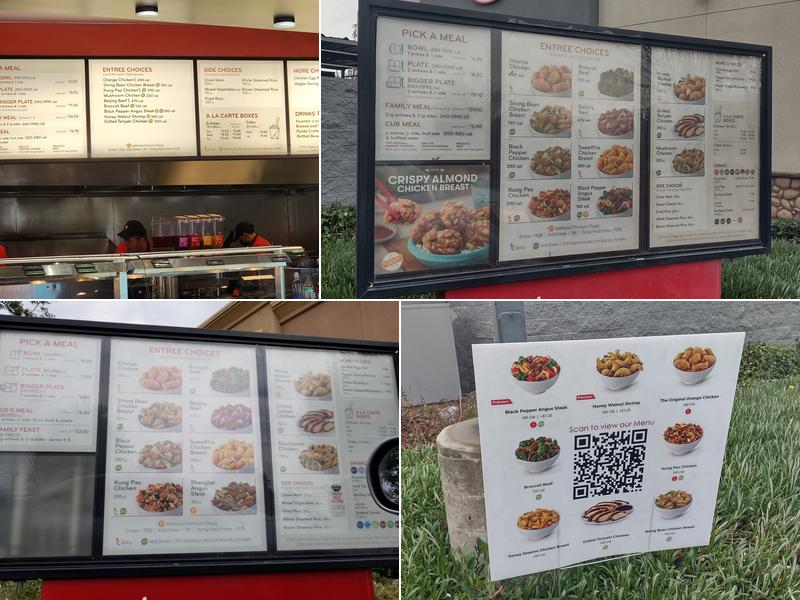 Panda Express Menu