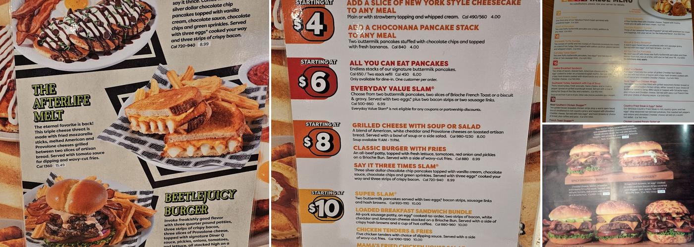 Denny's Menu