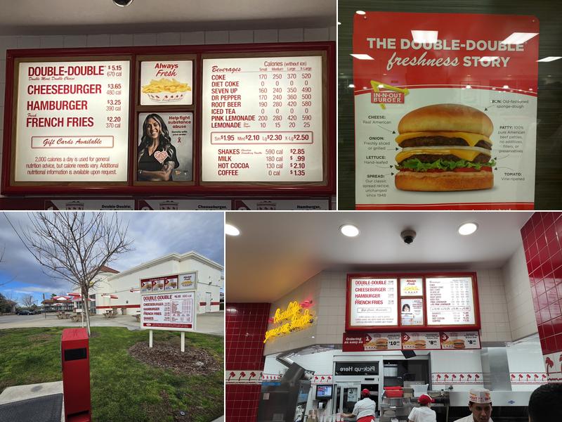In-N-Out Burger Menu