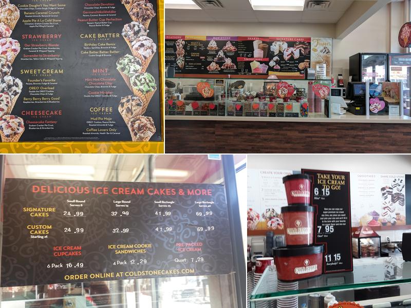 Cold Stone Creamery Menu