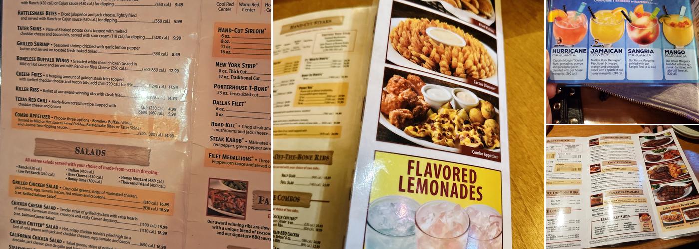 Texas Roadhouse Menu