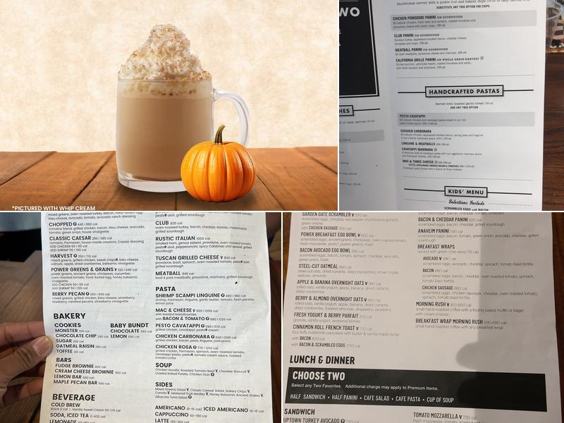 Corner Bakery Menu