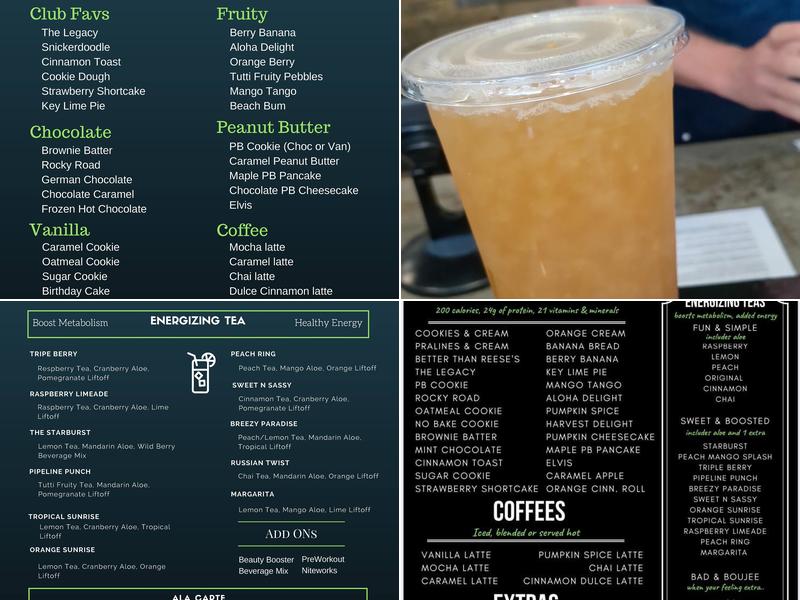 Legacy Nutrition Ardmore Menu