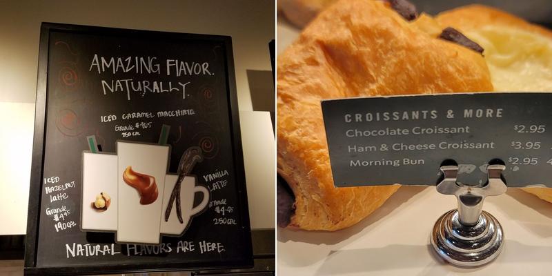 Starbucks Menu