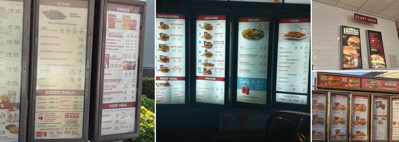 Wendy's Menu