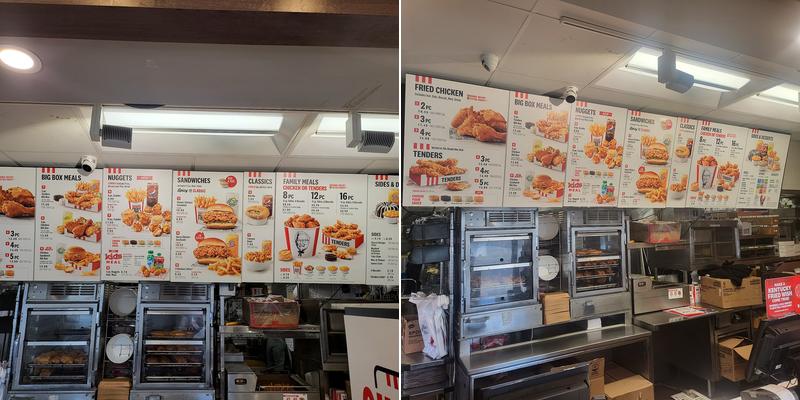 KFC Menu