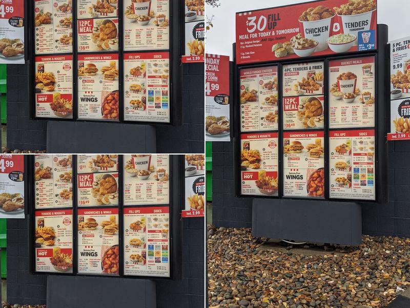KFC Menu