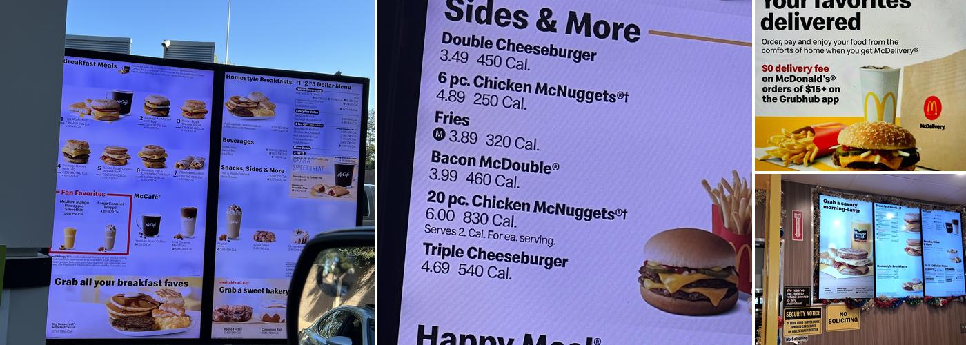 McDonald's Menu