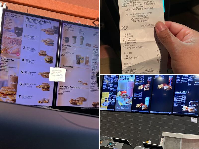 McDonald's Menu