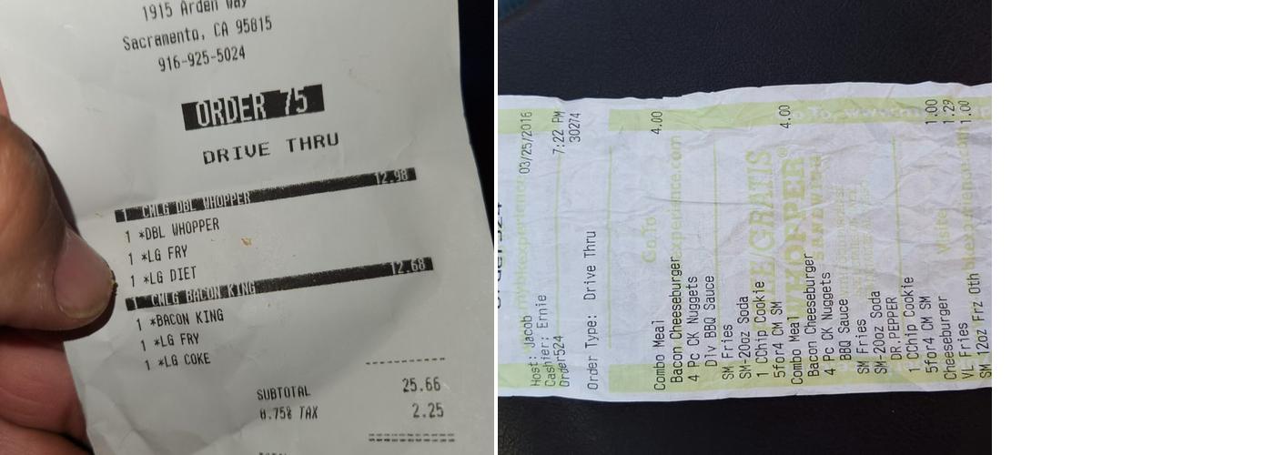 Burger King Menu