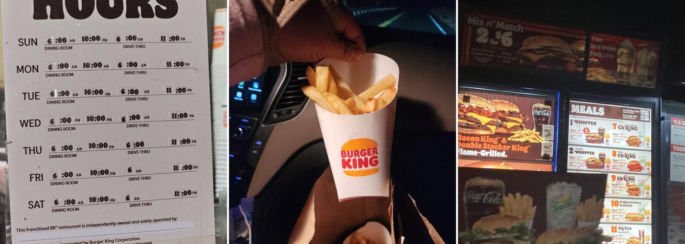 Burger King Menu