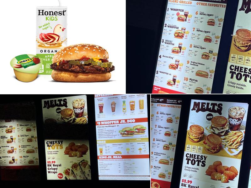 Burger King Menu
