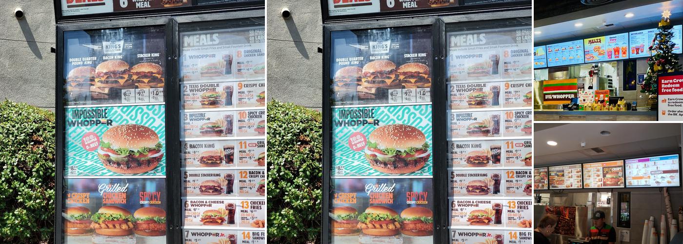 Burger King Menu
