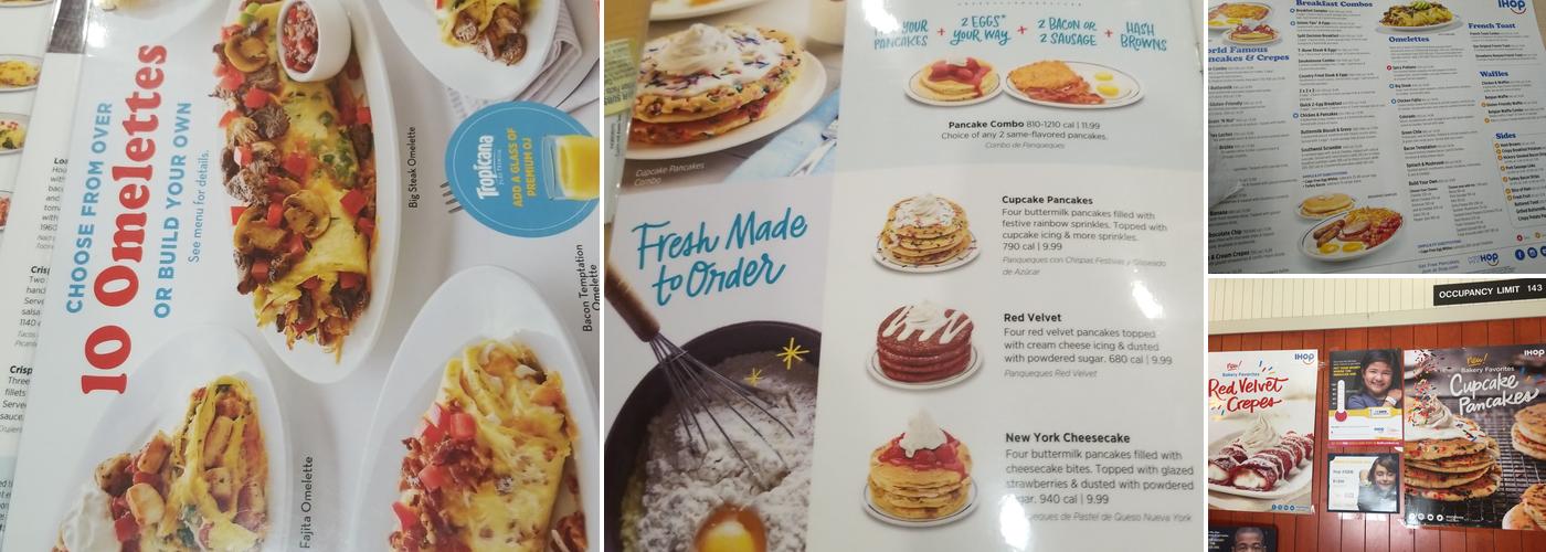IHOP Menu
