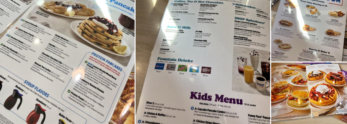 IHOP Menu